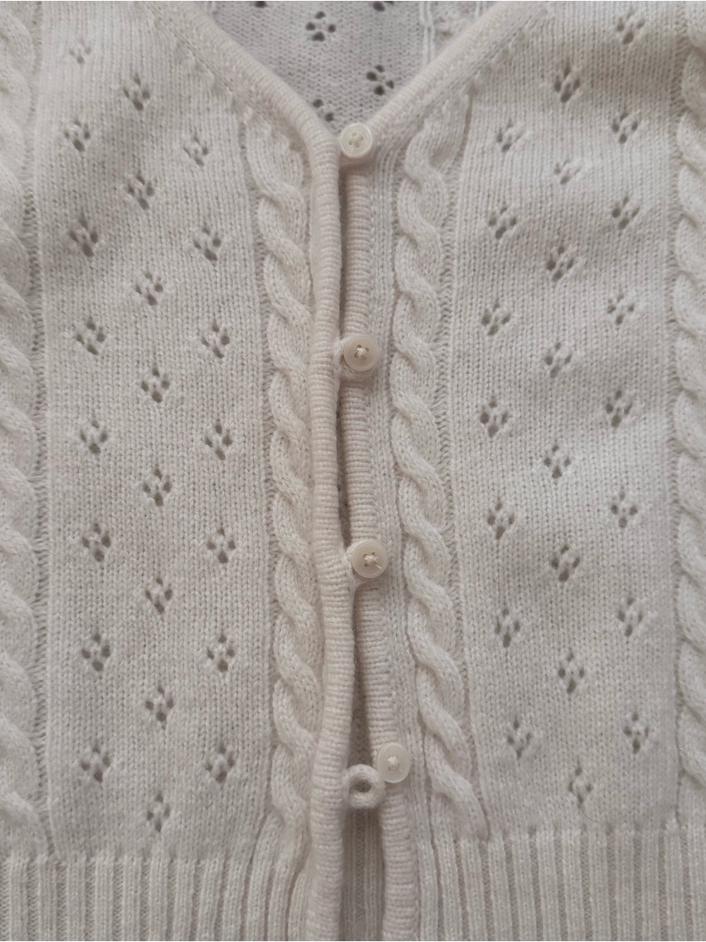 Aritzia Cropped Pointelle Knit Top - Picture 6 of 6